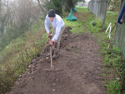 reinstating part of the terrace, 26 nov