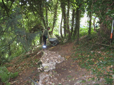 creating a new path by the castle