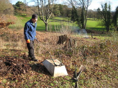 The old wheelbarrow died in service today