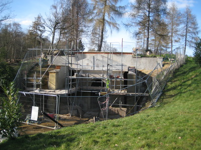 restoration under way, March 2016