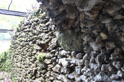 walling of one of the tunnel entrances