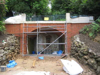 progress on the grotto