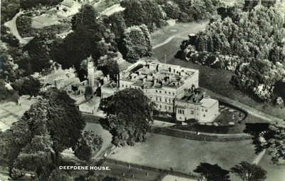 Aerial view of Deepdene House looking towards the grotto